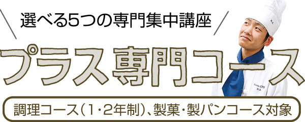 選べる５つの専門集中講座(プラス専門コース)